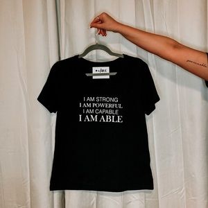 Black Core Vneck Tee